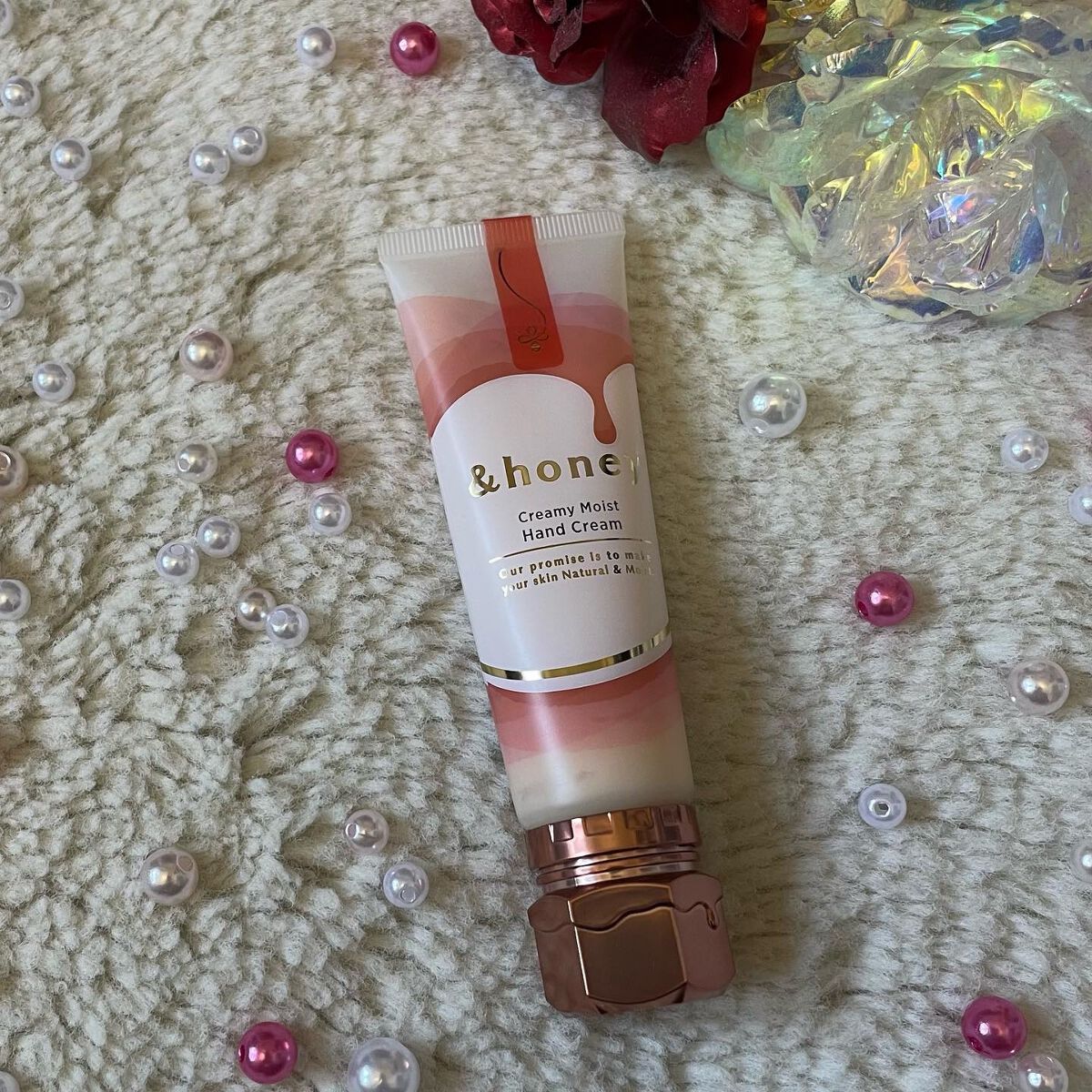 アンドハニー　クリーミーモイスト ハンドクリーム/&honey/ハンドクリームを使ったクチコミ（2枚目）