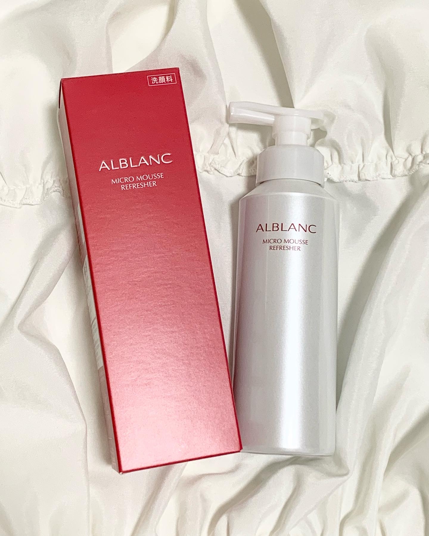 マイクロムース リフレッシャー/ALBLANC/泡洗顔を使ったクチコミ（1枚目）