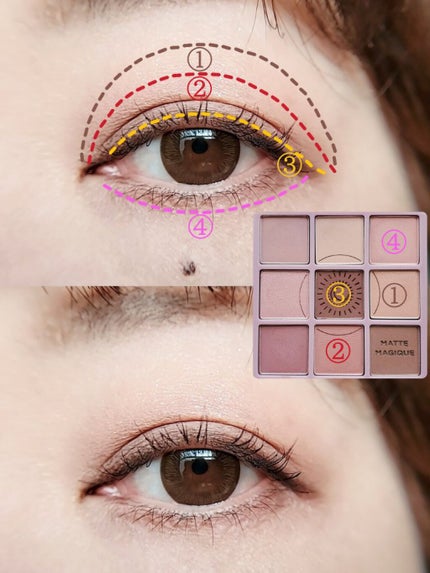 マイフェイブムードアイパレット 9カラー/HOLIKA HOLIKA/アイシャドウパレットを使ったクチコミ(3枚目)