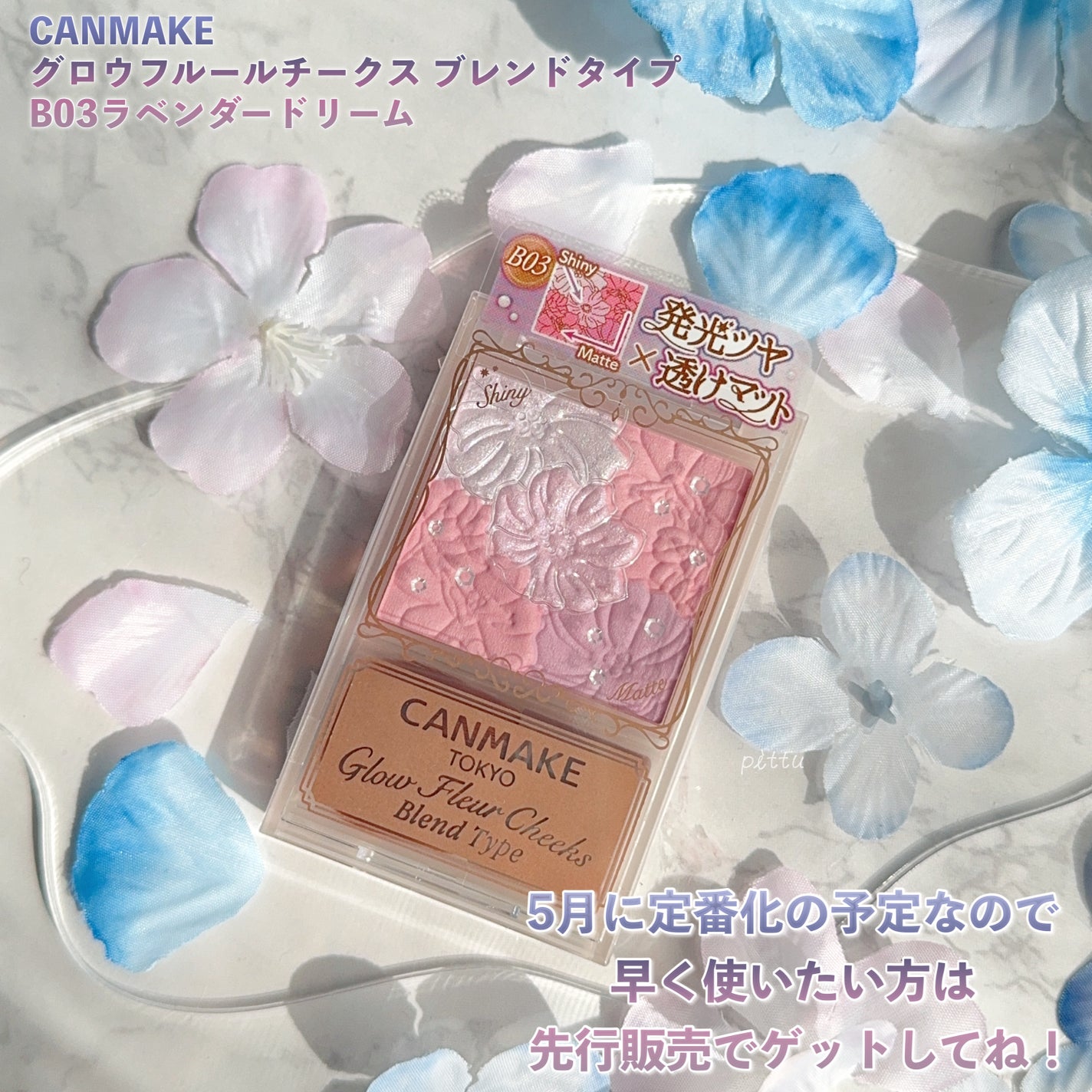 グロウフルールチークス(ブレンドタイプ)/キャンメイク/パウダーチークを使ったクチコミ(7枚目)