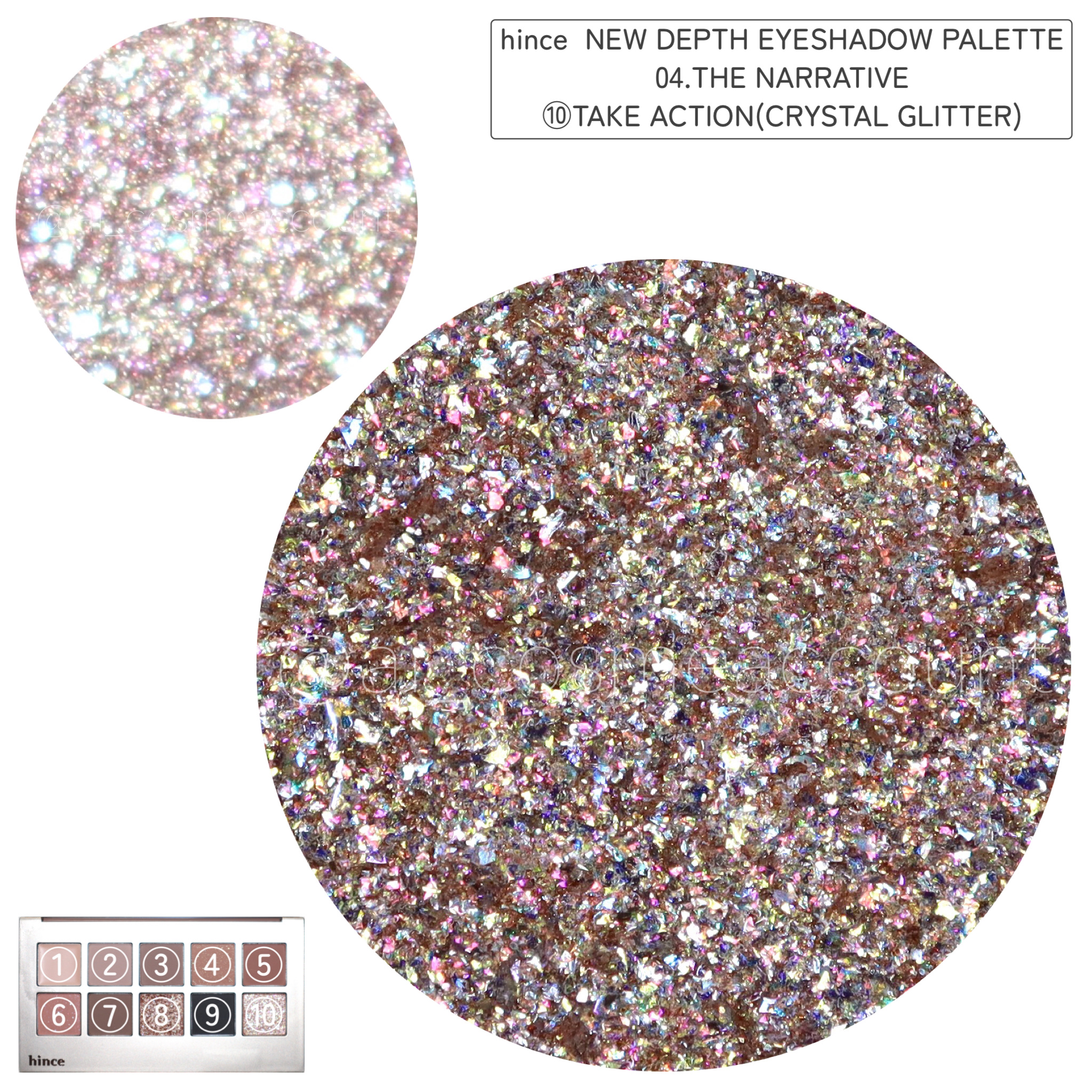 ニューデップスアイシャドウパレット 04 ザ・ナラティブ/hince/アイシャドウパレットを使ったクチコミ（3枚目）