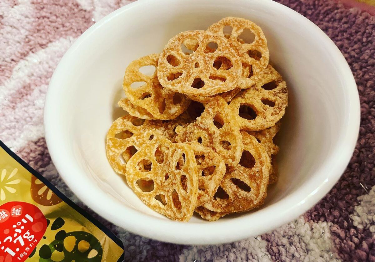 chiekotan on LIPS 「れんこんチップスタミナ源たれ味💕カリカリ梅で有名な壮関さんと青..」(3枚目)