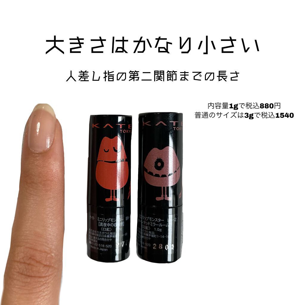 ケイト リップモンスター/KATE/口紅を使ったクチコミ(2枚目)