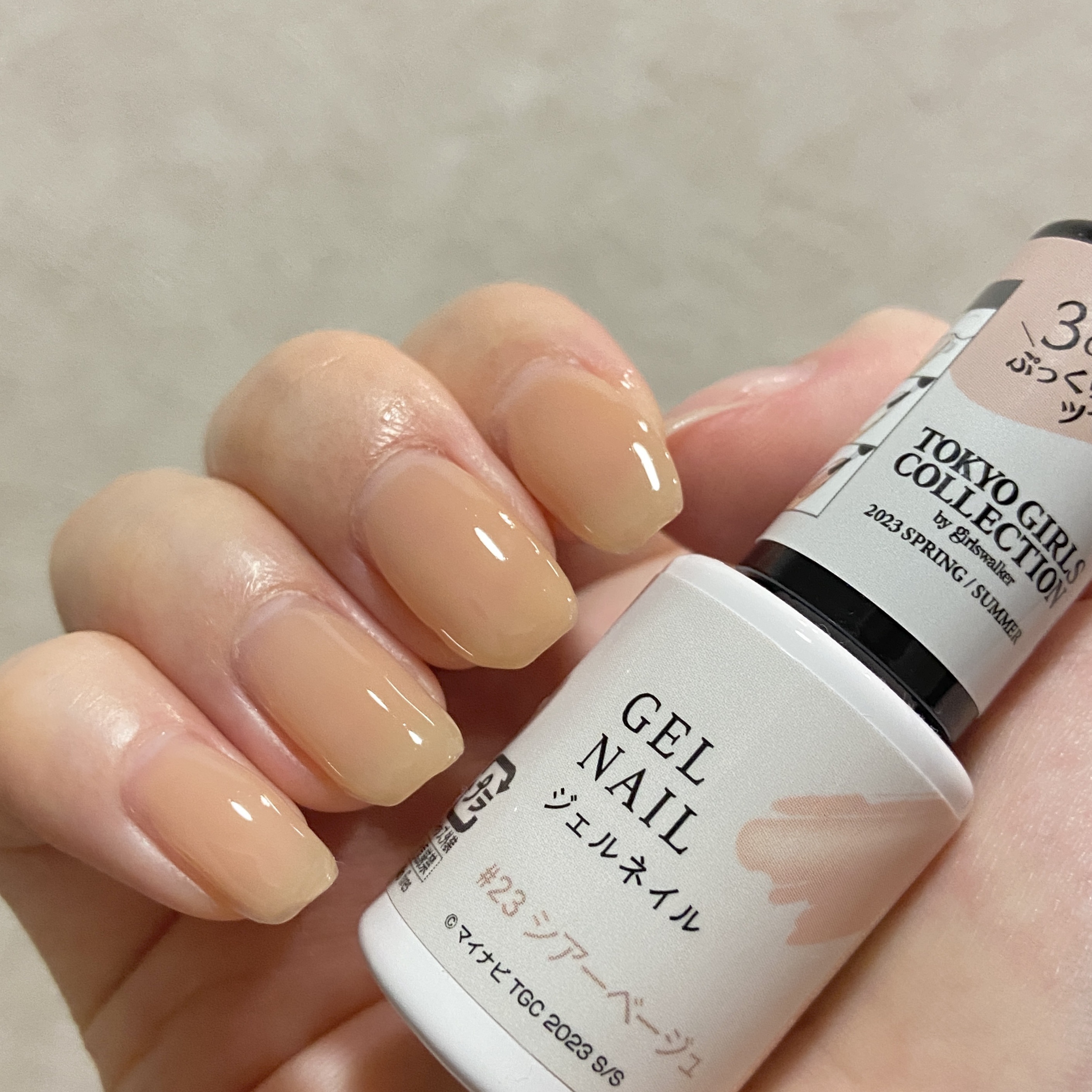 ジェルネイルDA 23 シアーベージュ/IDATE/ジェルネイルを使ったクチコミ（2枚目）