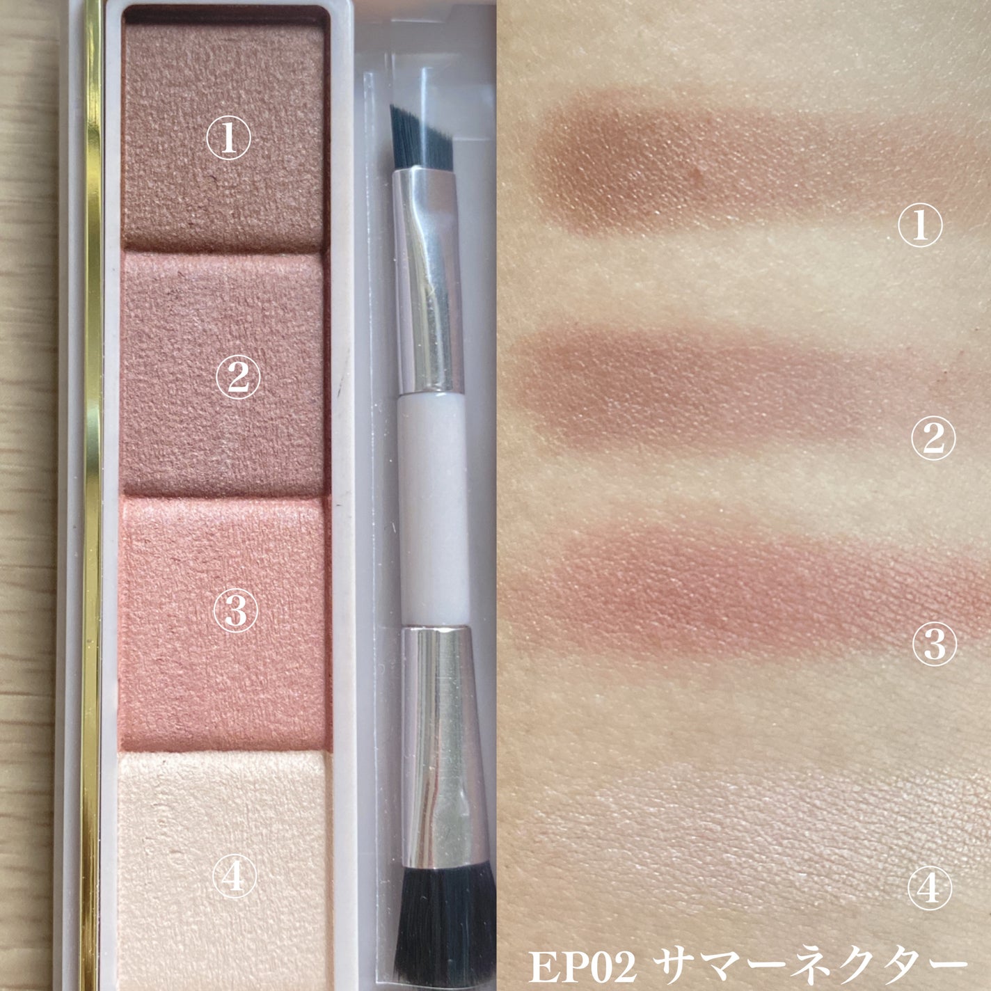 カラーエディットパウダーブロウ/excel/パウダーアイブロウを使ったクチコミ(2枚目)