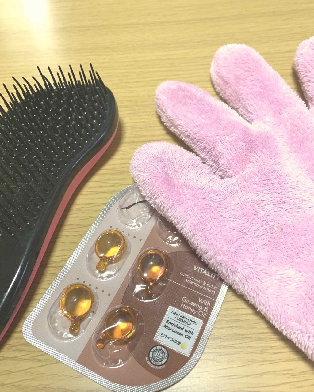 速乾 超吸収！ヘアドライ手袋/DAISO/ヘアケアグッズを使ったクチコミ（1枚目）