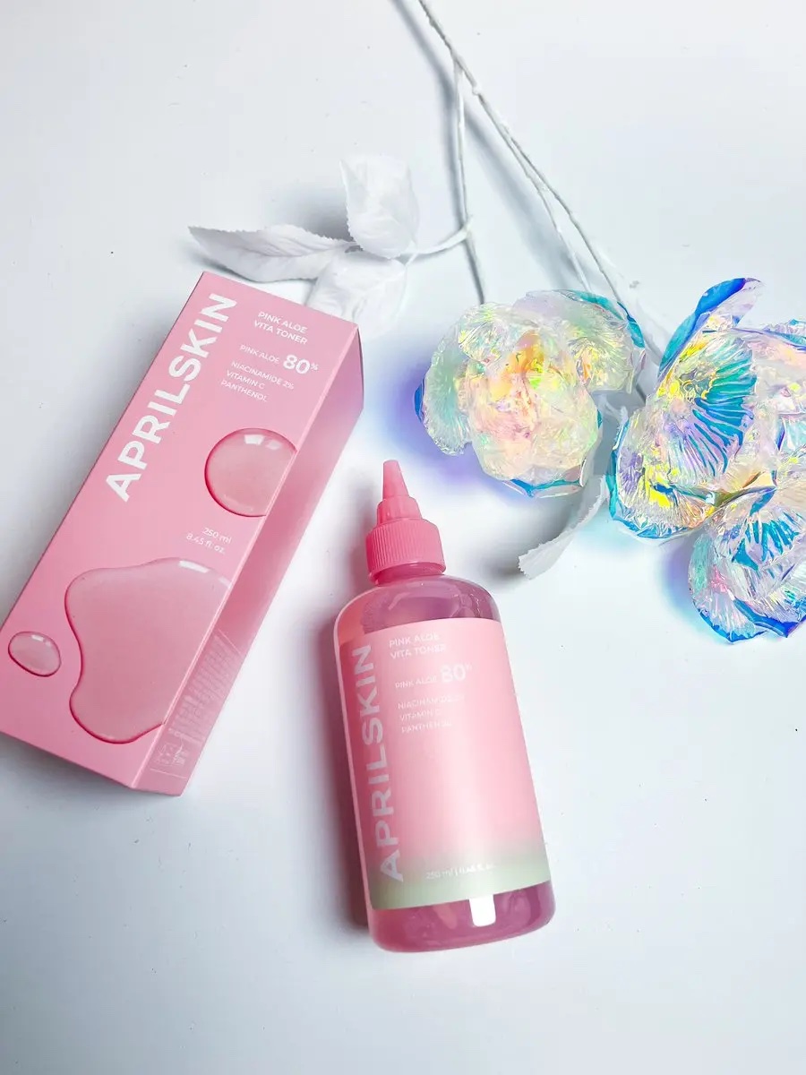ピンクアロエビタトナー/APRILSKIN/化粧水を使ったクチコミ（1枚目）