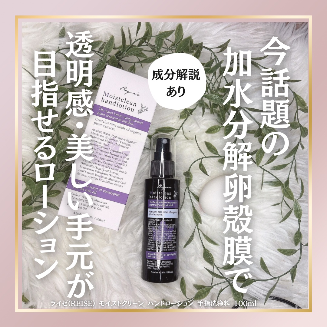 ライゼ(REISE) モイストクリーン ハンドローション 手指洗浄料 100ml/REISE/その他を使ったクチコミ（1枚目）