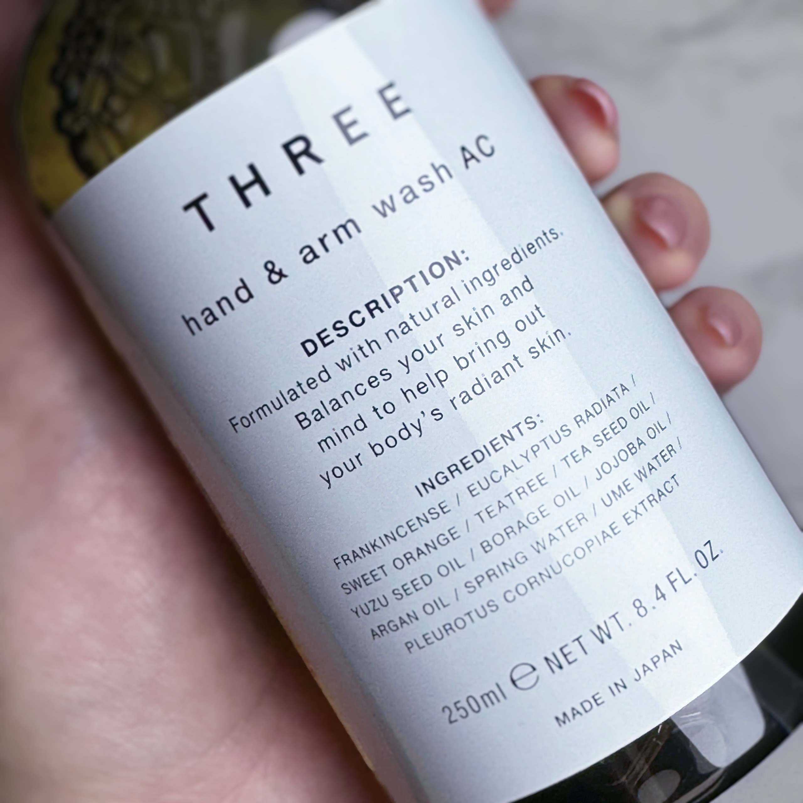 ハンド＆アーム ウォッシュ AC/THREE/ハンドソープを使ったクチコミ（2枚目）