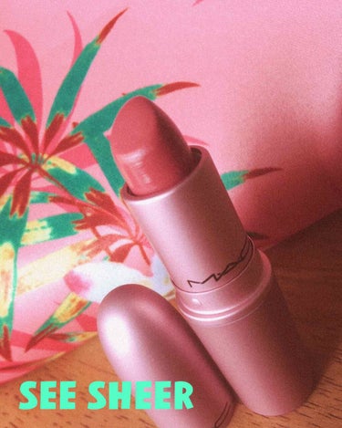 🍍MAC   See Sheer(#シーシアー)ラスター
ジューシーなピンクグレープフルーツ
￥3.300 込


はい人気色ですね！
あたしもひとつくらい可愛い色が欲しいと
思いまして買ったのがこれで