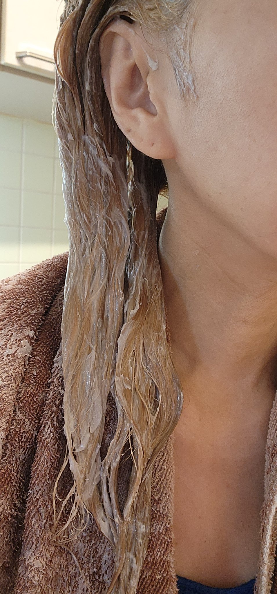 エンシェールズカラーバター クリアクリーム/エンシェールズ/ヘアカラーを使ったクチコミ（2枚目）