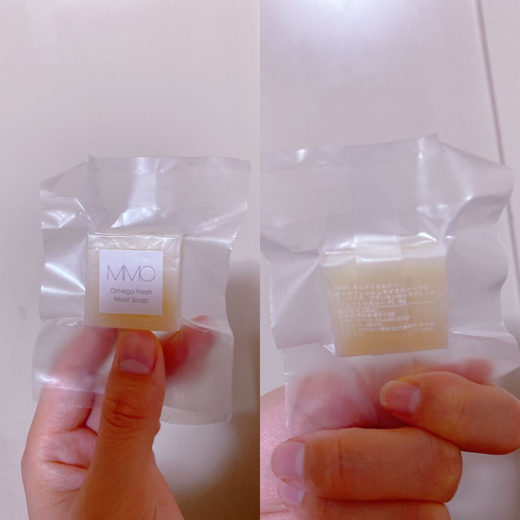 オメガフレッシュモイストソープ/MiMC/洗顔石鹸を使ったクチコミ(1枚目)