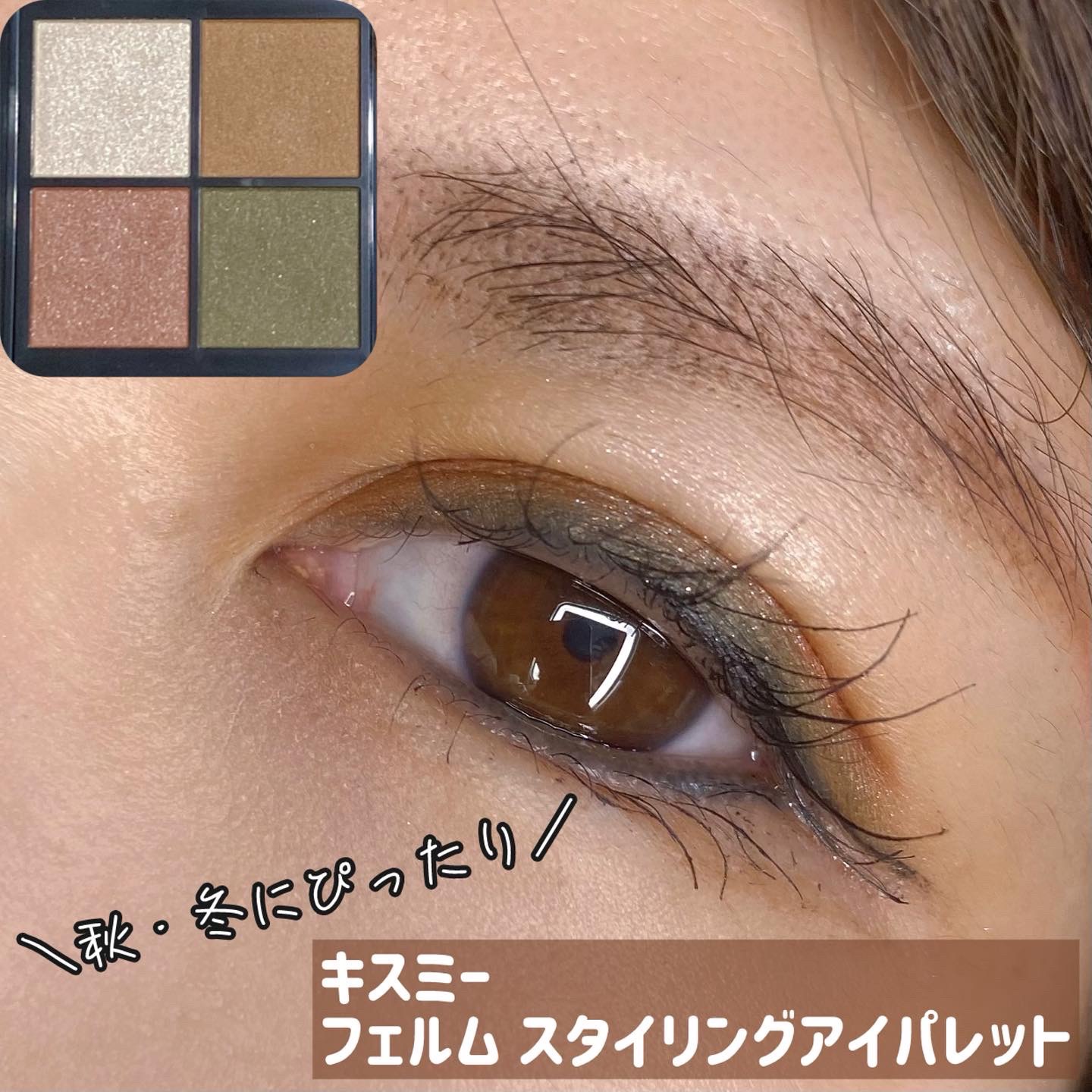 キスミー　フェルム　スタイリングアイパレット 03 ヴェールリネン/キスミー フェルム/アイシャドウパレットを使ったクチコミ（1枚目）