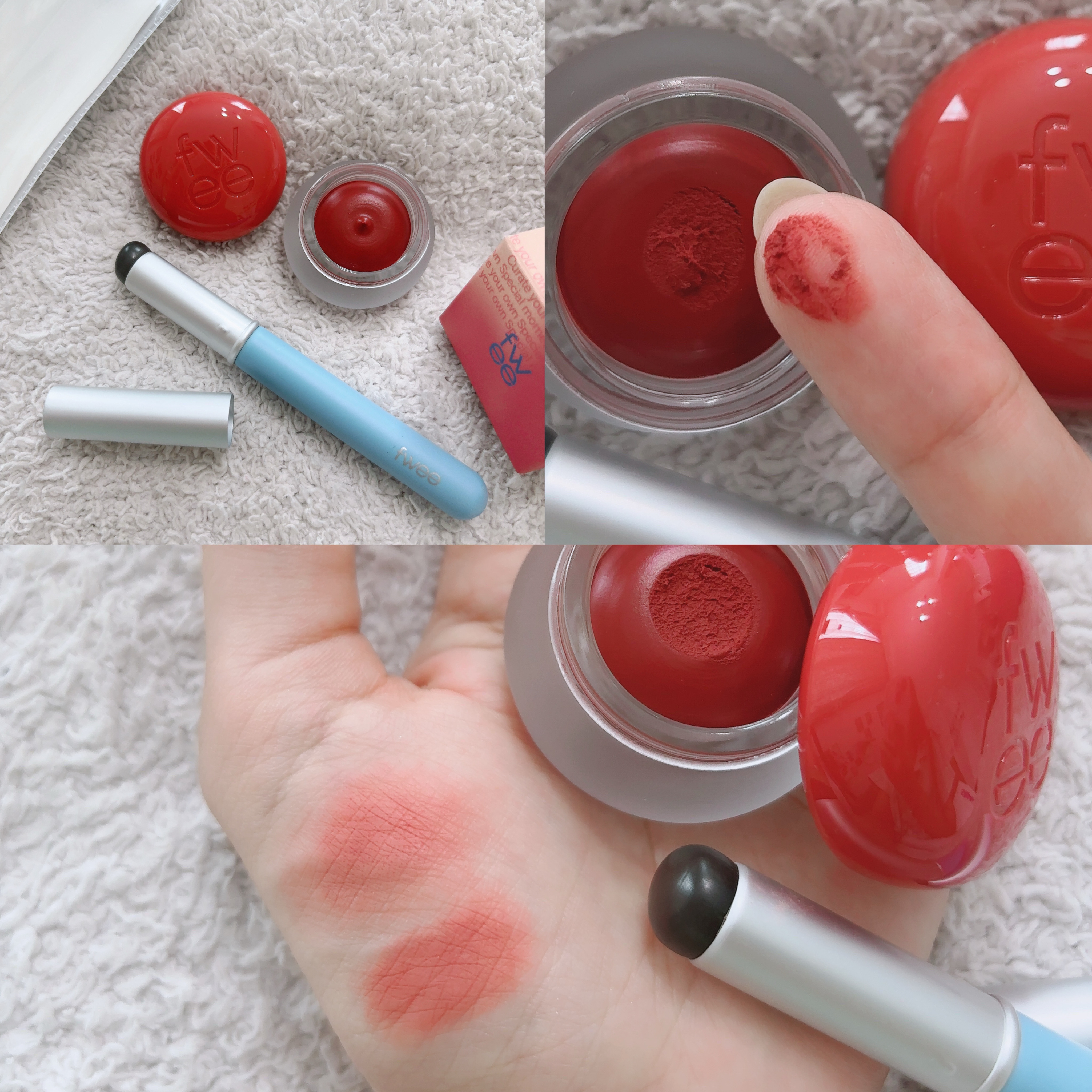 フィー フィンガーライク シリコン リップブラシ/fwee/メイクブラシを使ったクチコミ（2枚目）