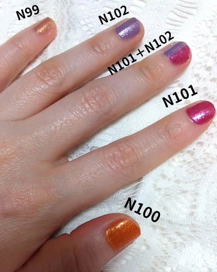 カラフルネイルズ/キャンメイク/マニキュアを使ったクチコミ(4枚目)