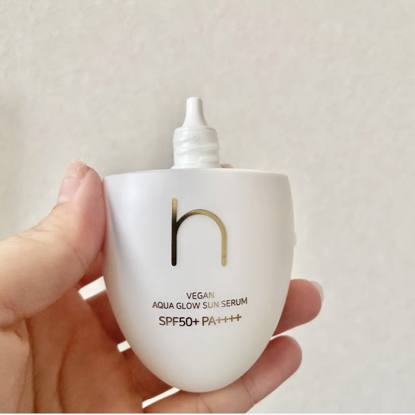 ヴィーガンアクアグロウサンセラム/HAMEL/日焼け止めローションを使ったクチコミ（3枚目）