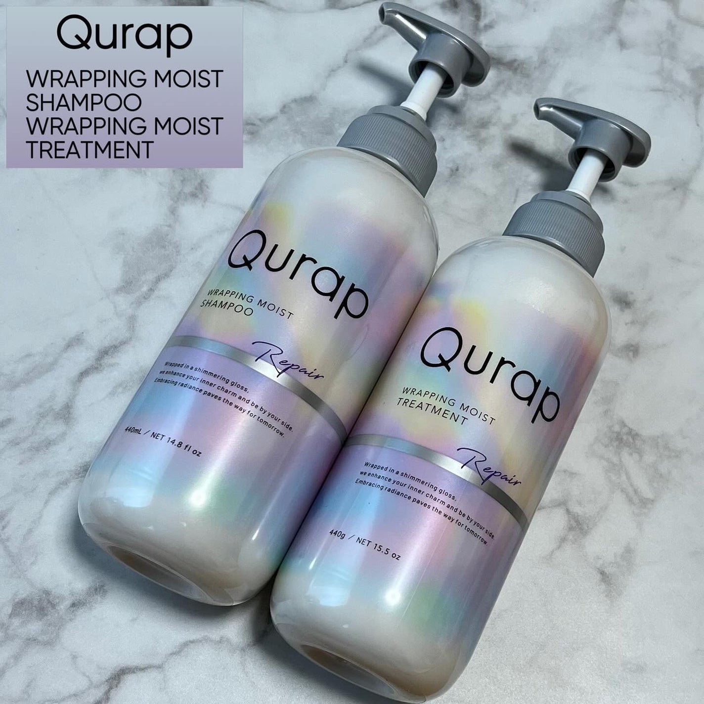 ラッピングモイストシャンプー/トリートメント/Qurap/市販シャンプーを使ったクチコミ(1枚目)