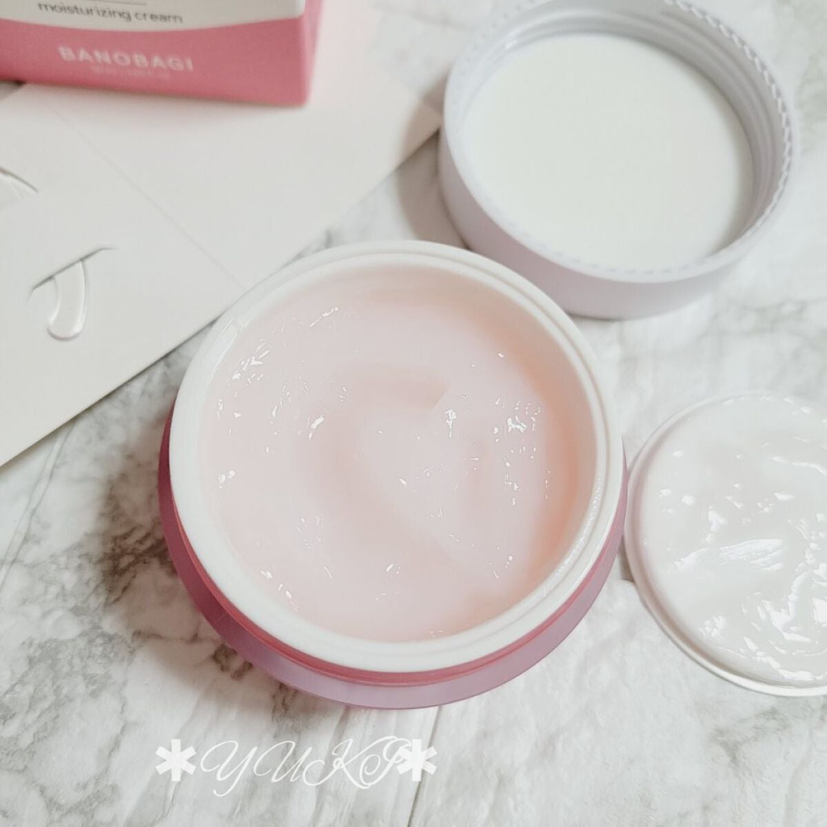 カーミングケア モイスチャーライジングクリーム/BANOBAGI/フェイスクリームを使ったクチコミ(3枚目)