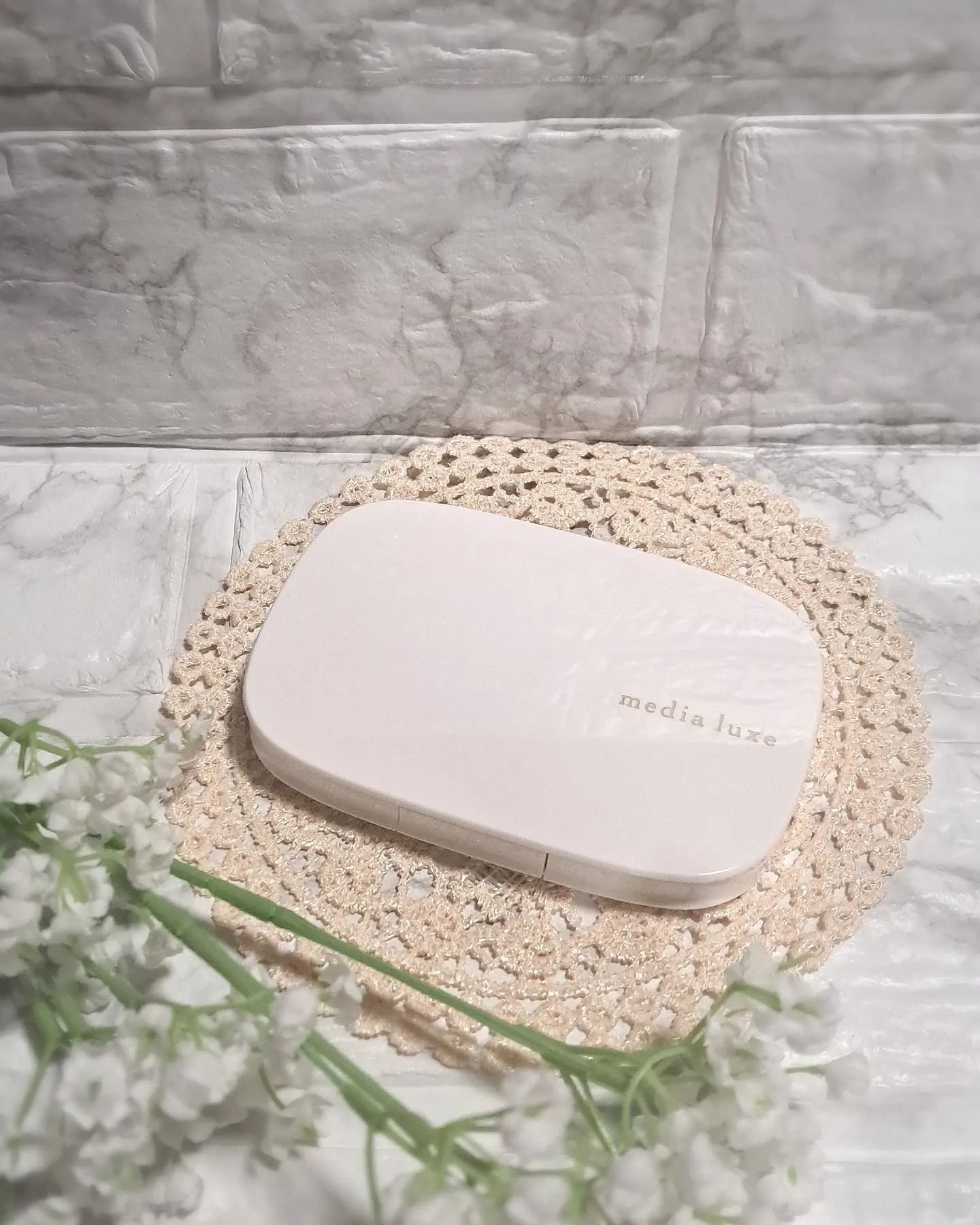 パウダーファンデーション/media luxe/パウダーファンデーションを使ったクチコミ（2枚目）