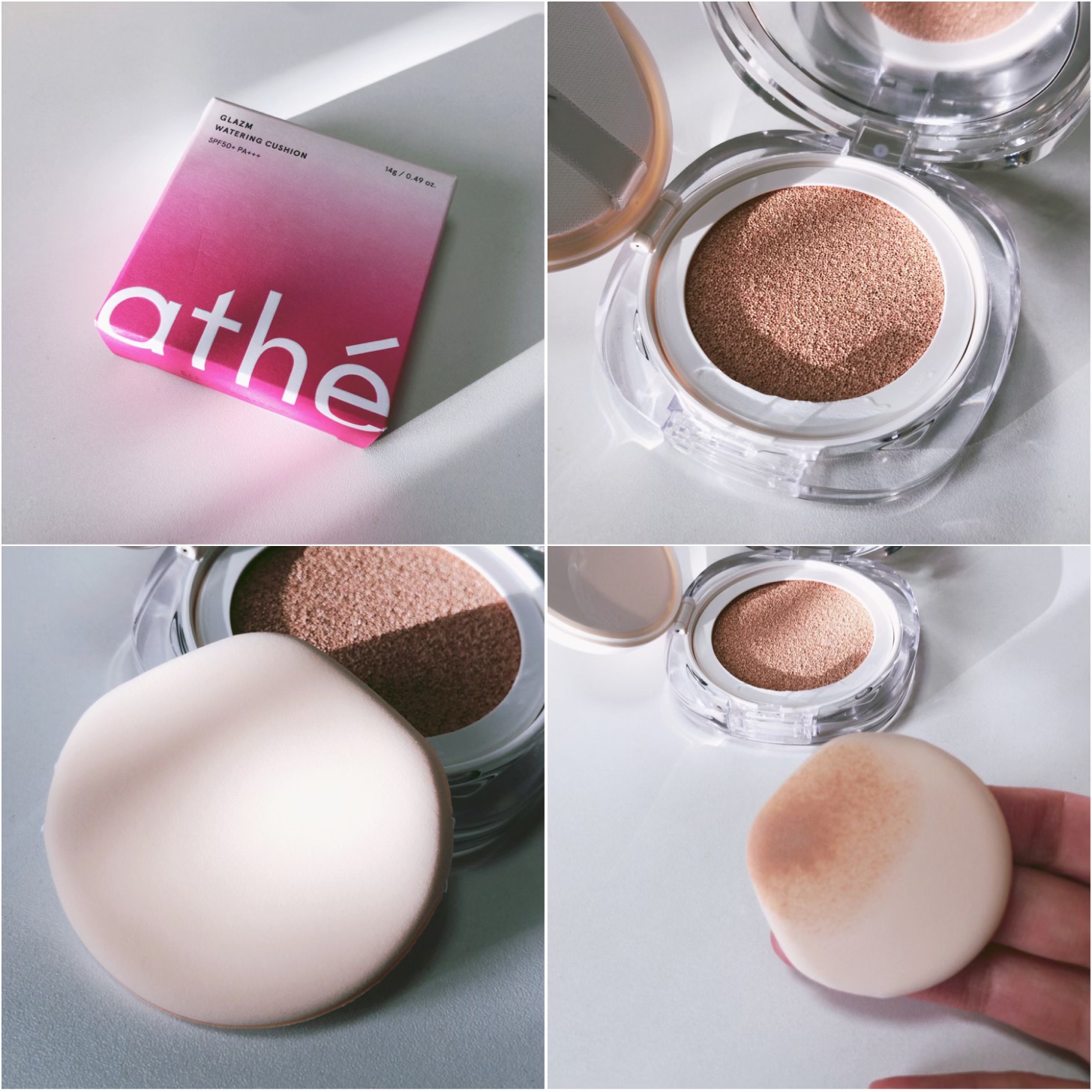 グレーズ ウォータリング クッション/athé/クッションファンデーションを使ったクチコミ（3枚目）
