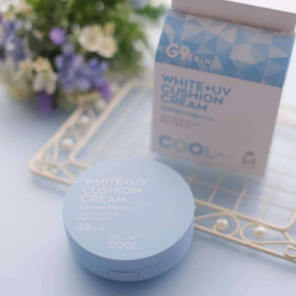 WHITE +UV CUSHION CREAM #COOL/G9SKIN/日焼け止めクリームを使ったクチコミ(1枚目)