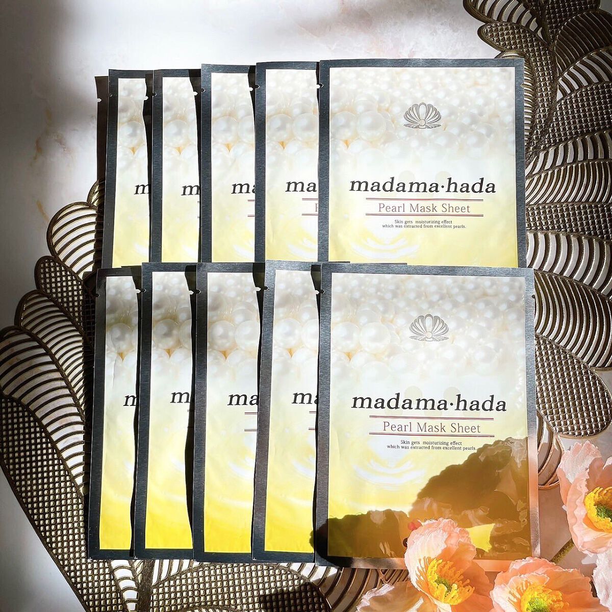 真珠肌madama·hadaパールマスクシート/madama･hada（真珠肌）/シートマスク・パックを使ったクチコミ（2枚目）