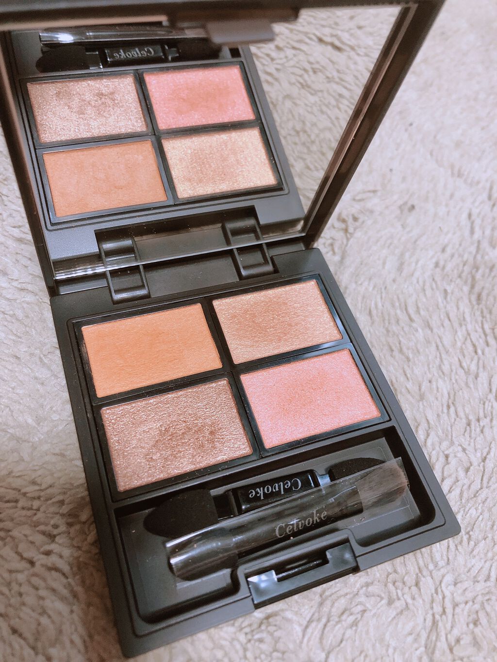 セルヴォーク ヴォランタリー アイズ 07 タン/Celvoke/単色アイシャドウを使ったクチコミ（3枚目）