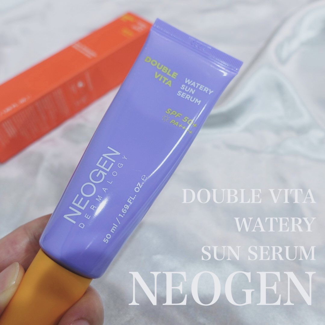 ダブルビダウォータリーサンセラム/NEOGEN/日焼け止めジェルを使ったクチコミ（1枚目）