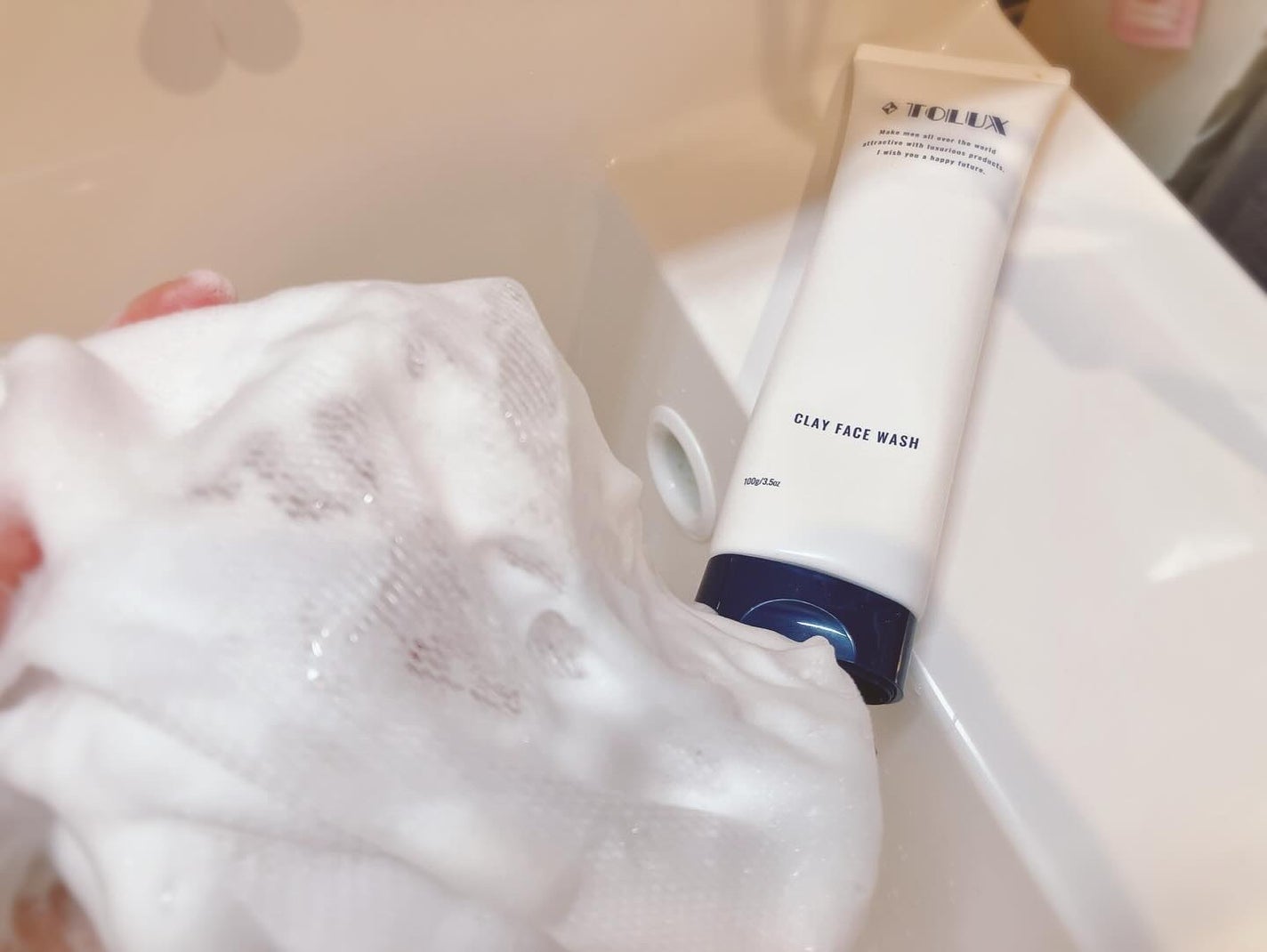 ぴぴちゃん22@フォロバ100% on LIPS 「#PRTOLUX薬用クレイ洗顔フォーム😌✅ニキビ予防✅黒ずみ軽..」(5枚目)