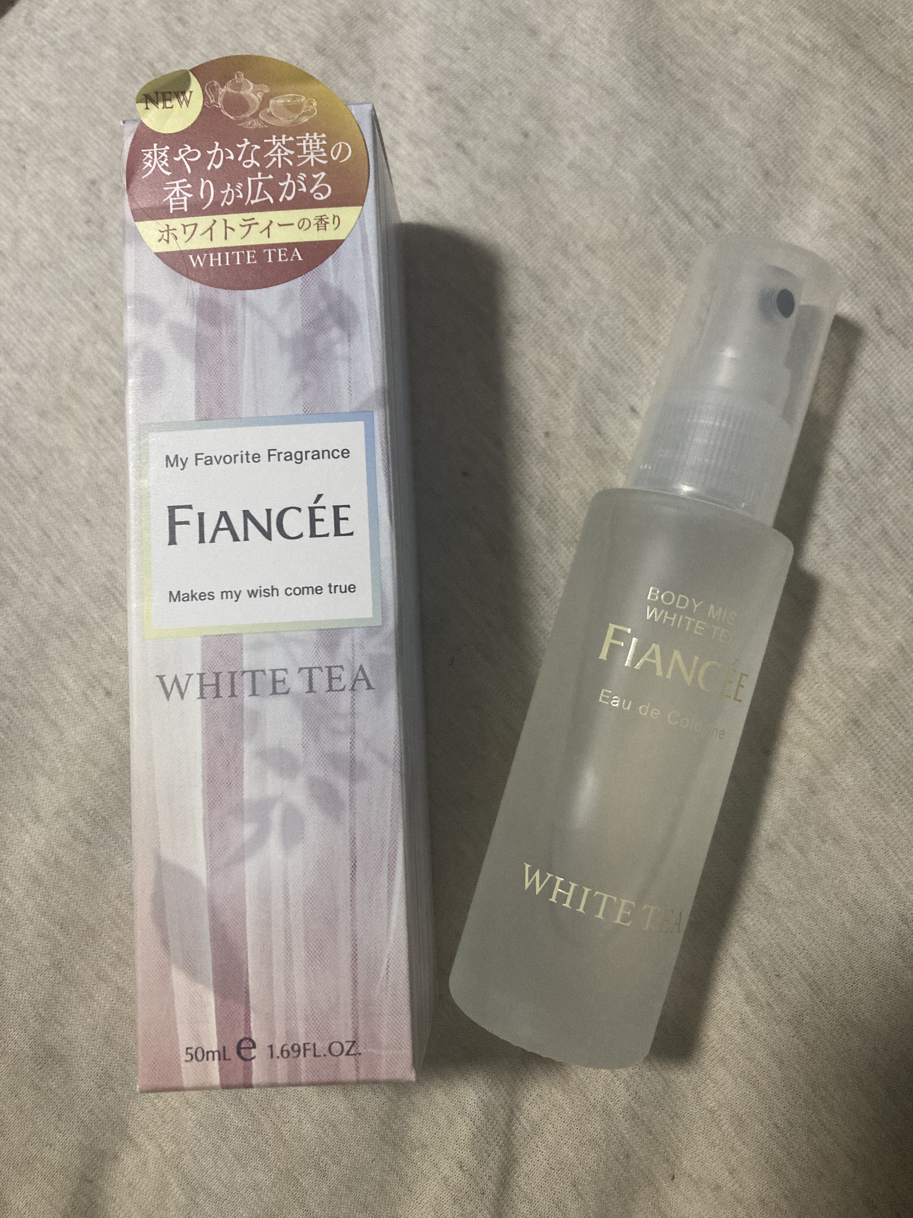 ボディミスト ホワイトティーの香り/フィアンセ/香水を使ったクチコミ（1枚目）