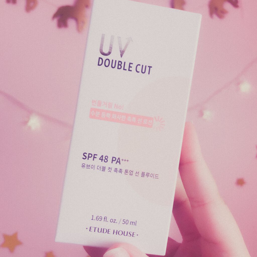 ダブルカット トーンアップUVフルイド/ETUDE/日焼け止め・UVケアを使ったクチコミ（2枚目）