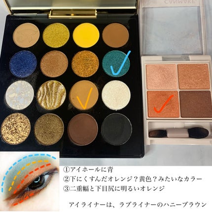 シルキースフレアイズ/キャンメイク/アイシャドウパレットを使ったクチコミ(3枚目)