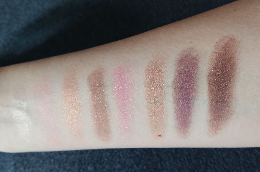 グラマラスリッチ アイパレット (クリスマスコフレ 2018)/Visée/メイクアップキットを使ったクチコミ（3枚目）