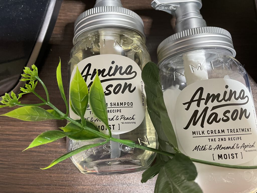 アミノメイソン ディープモイスト ホイップクリーム シャンプー/ミルククリーム ヘアトリートメント/アミノメイソン/市販シャンプーを使ったクチコミ（1枚目）