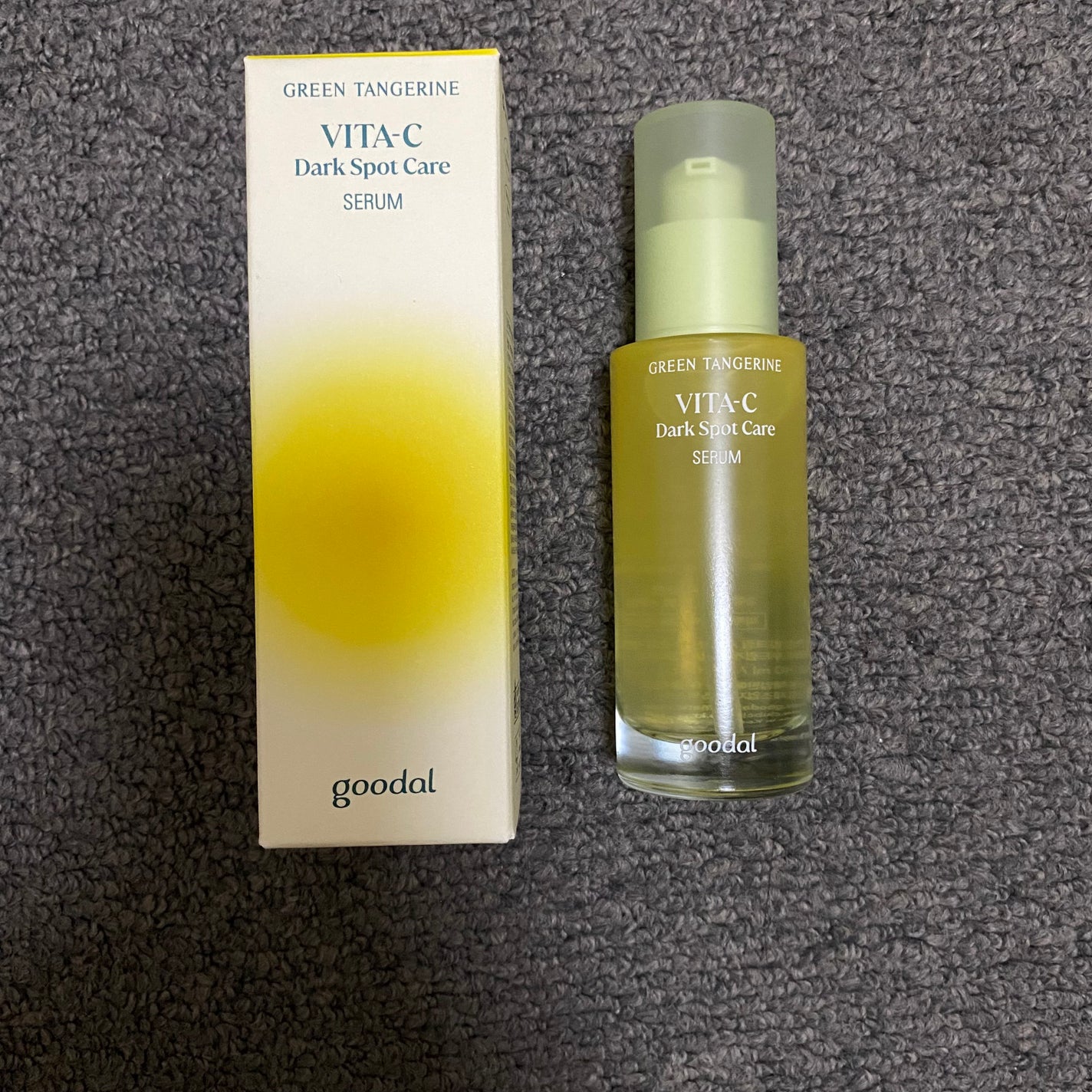 グリーンタンジェリン ビタC ダークスポットケアセラム/goodal/美容液を使ったクチコミ(3枚目)