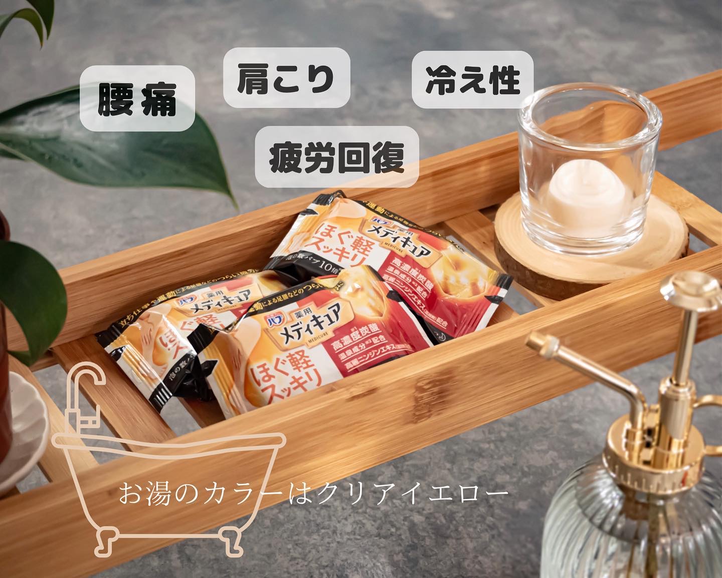 メディキュア ほぐ軽スッキリ/バブ/炭酸系入浴剤を使ったクチコミ（2枚目）