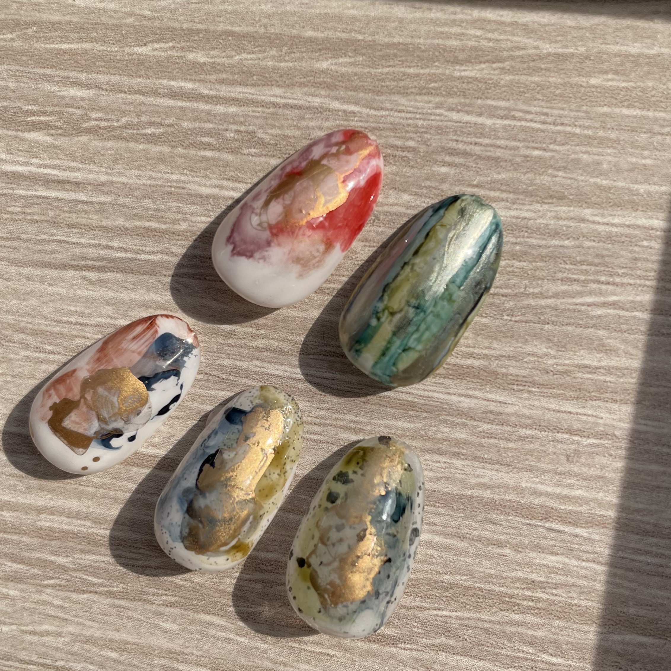 nail artist shoko Inc Oil Amaryllis