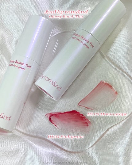 アンドバイロムアンド グラッシーボムティント/&nd by rom&nd/リップティントを使ったクチコミ(7枚目)