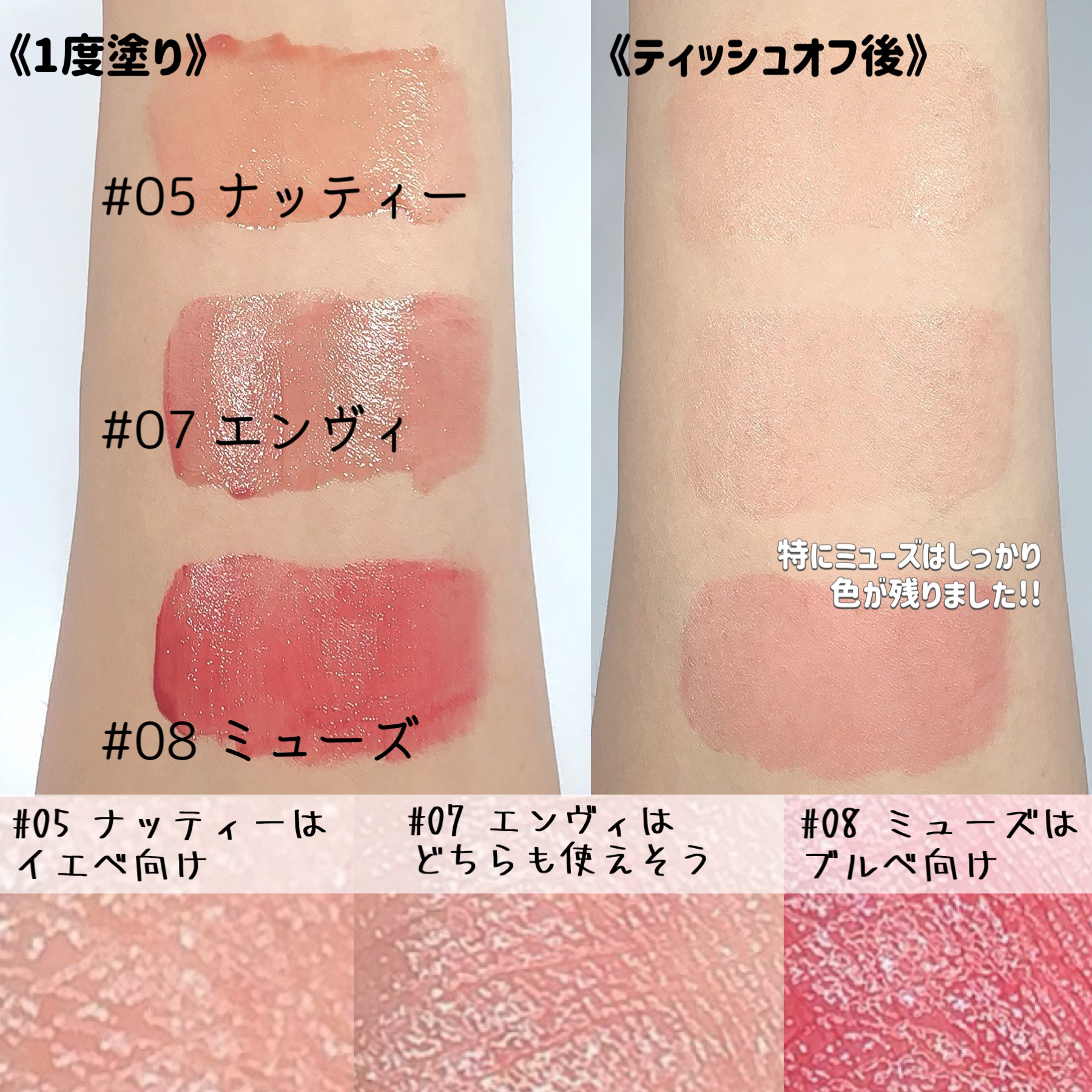 デューグローイーティント/2aN/リップティントを使ったクチコミ（3枚目）