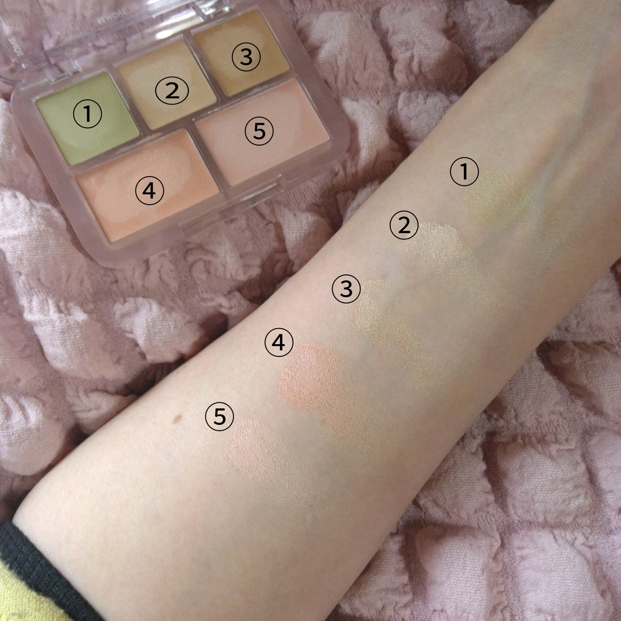 コンシールブレンダーパレット/LUNA/パレットコンシーラーを使ったクチコミ（2枚目）