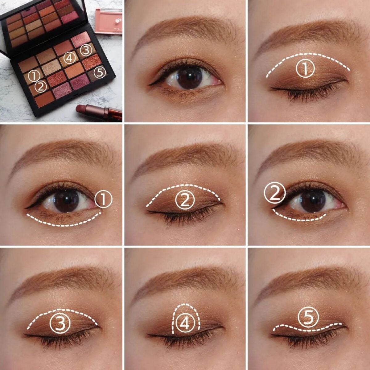 サマーアンレイテッド アイシャドーパレット/NARS/アイシャドウパレットを使ったクチコミ(4枚目)