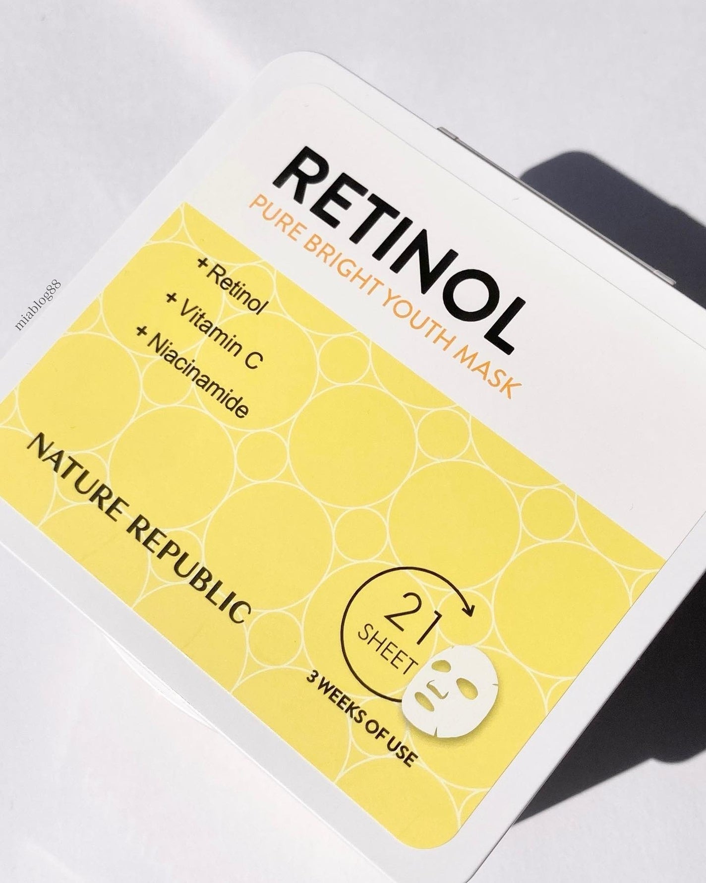 キューブマスク レチノール/ネイチャーリパブリック/シートマスク・パックを使ったクチコミ(1枚目)