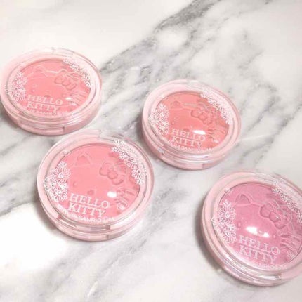 Blooming Kitty パウダーチーク/DAISO/パウダーチークを使ったクチコミ(2枚目)