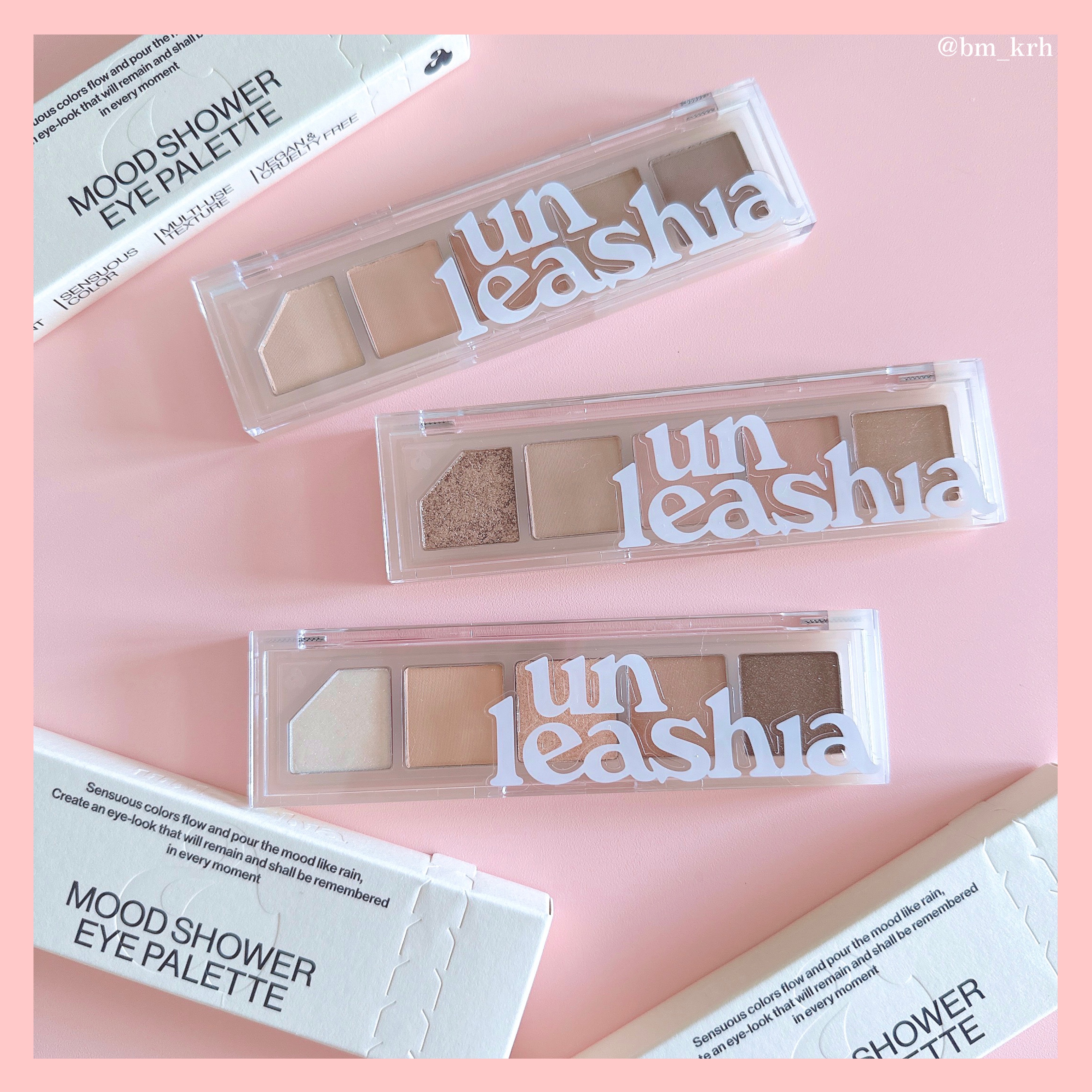 ムードシャワーアイパレット No.2 ローズシャワー/unleashia/アイシャドウパレットを使ったクチコミ（2枚目）