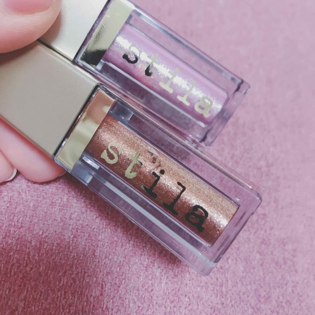 グリッター&グロウ リキッドアイシャドウ/stila/グリッターを使ったクチコミ(1枚目)