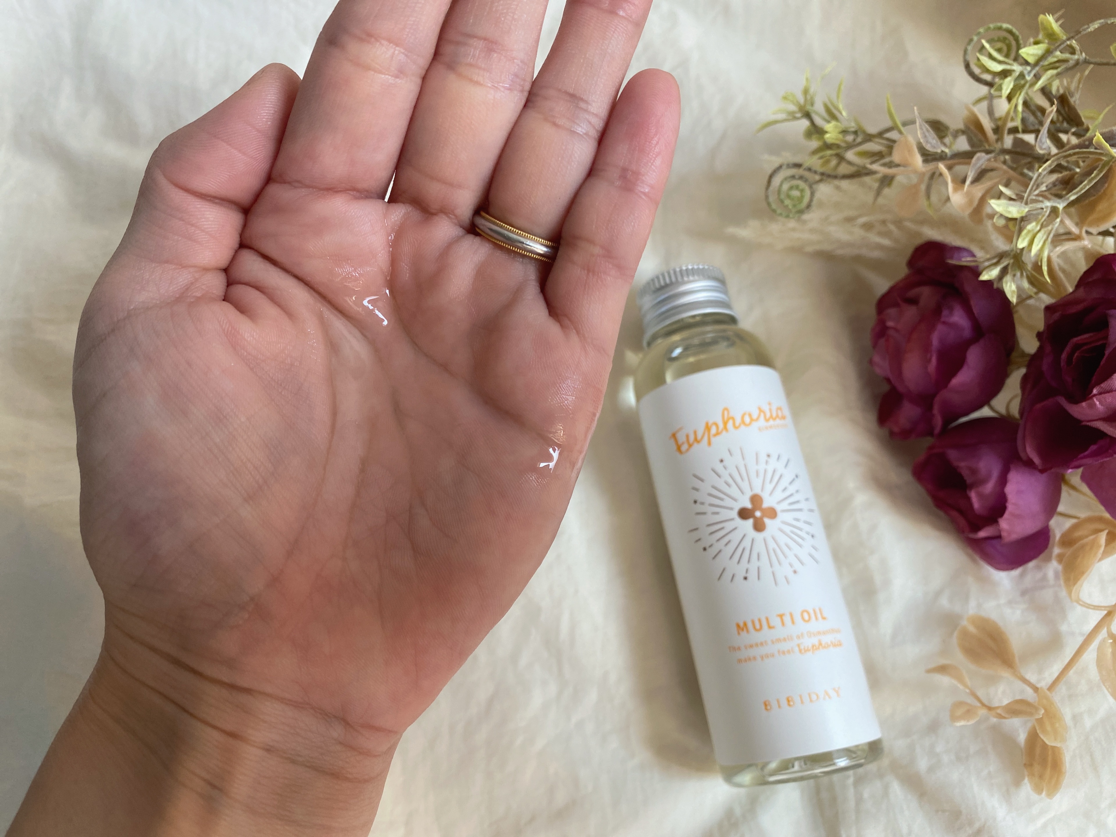 ユーフォリア・キンモクセイ マルチオイル/BIBIDAY/ヘアオイルを使ったクチコミ（2枚目）