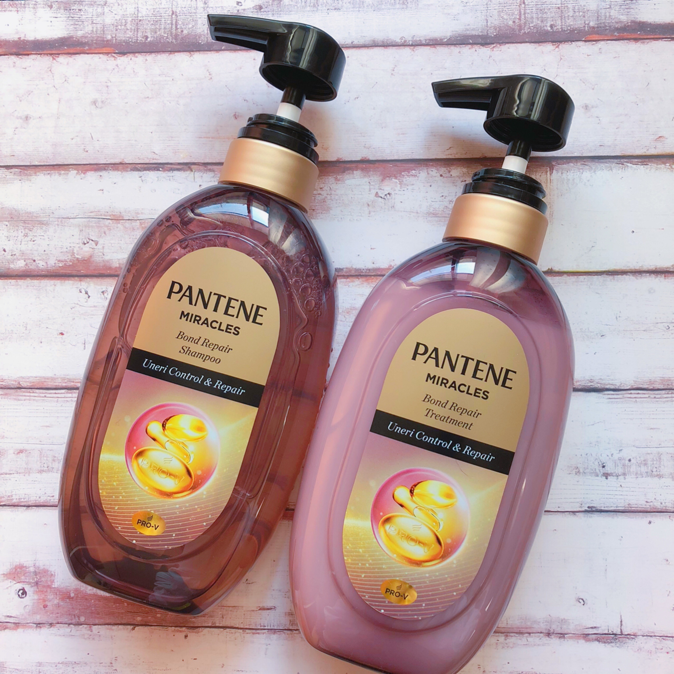 ミラクルズ うねりコントロール&リペア ボンドリペア シャンプー/トリートメント/パンテーン/市販シャンプーを使ったクチコミ（1枚目）