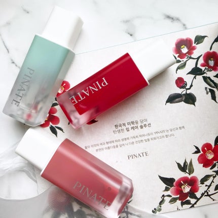ナチュラルブルームリップオイルセラム 3色セット/PINATE/リップグロスを使ったクチコミ(1枚目)
