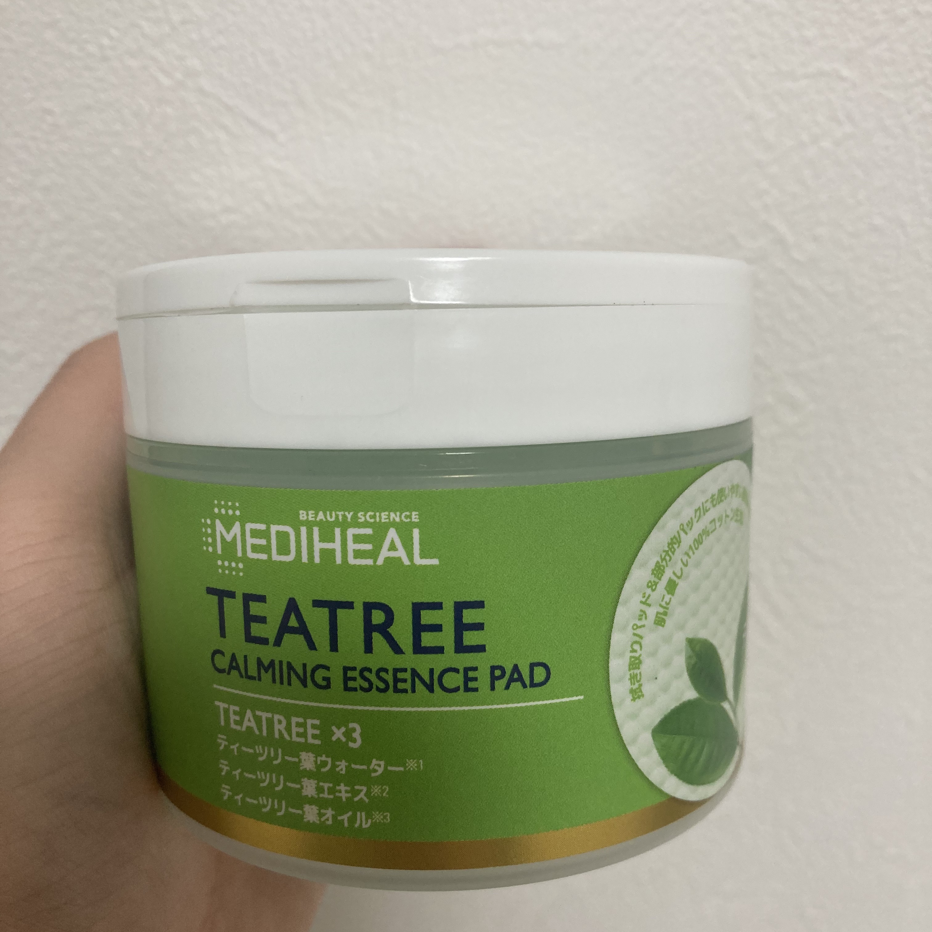 ティーツリーカーミングエッセンスパッド/MEDIHEAL/トナーパッドを使ったクチコミ（1枚目）