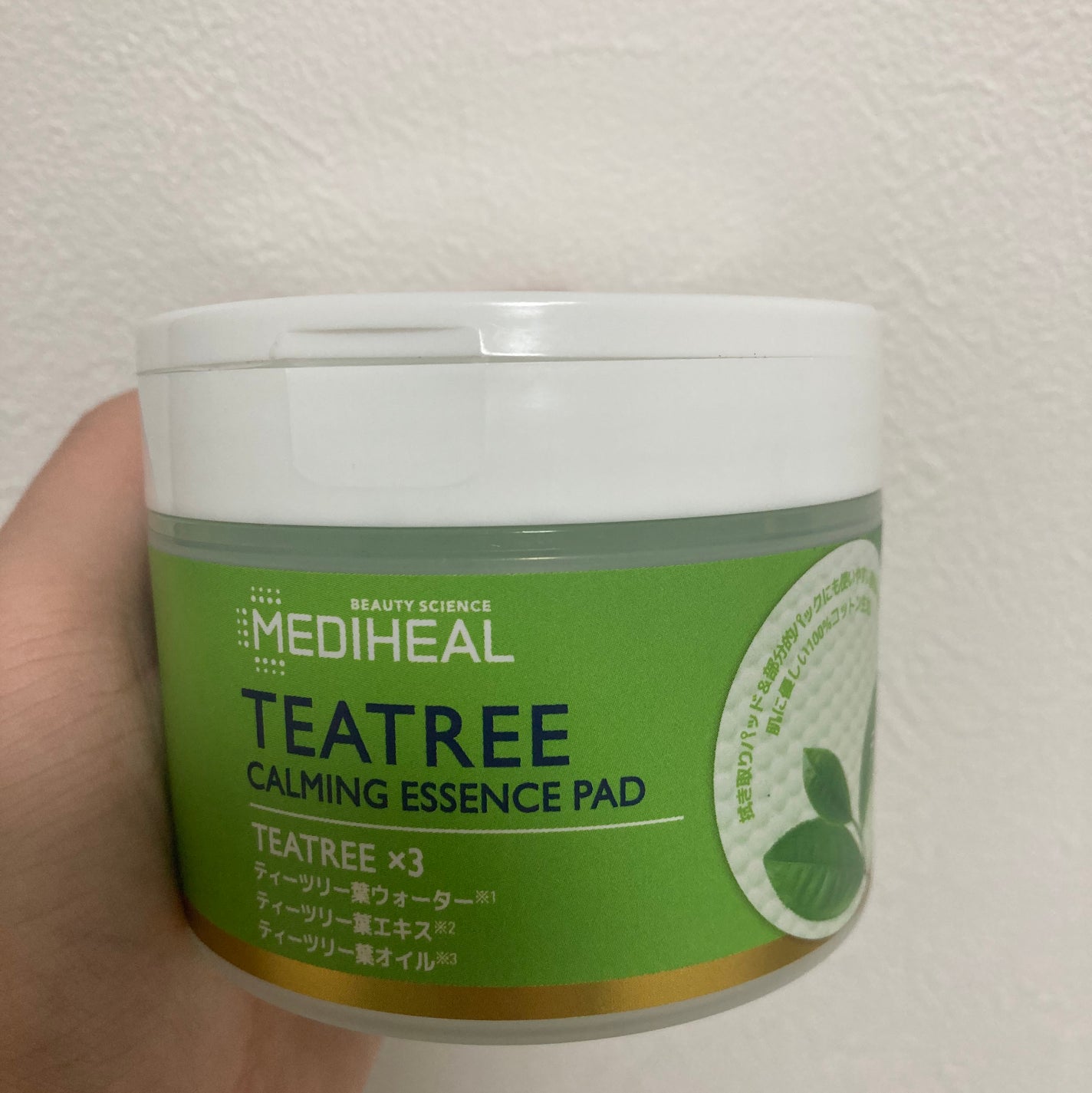 ティーツリーカーミングエッセンスパッド/MEDIHEAL/トナーパッドを使ったクチコミ(1枚目)